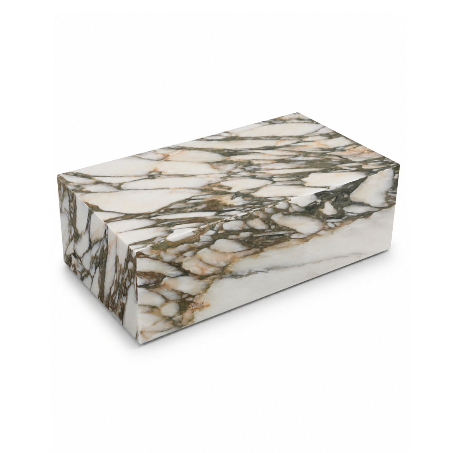 Mesa de Centro Box em mármore Arabescato