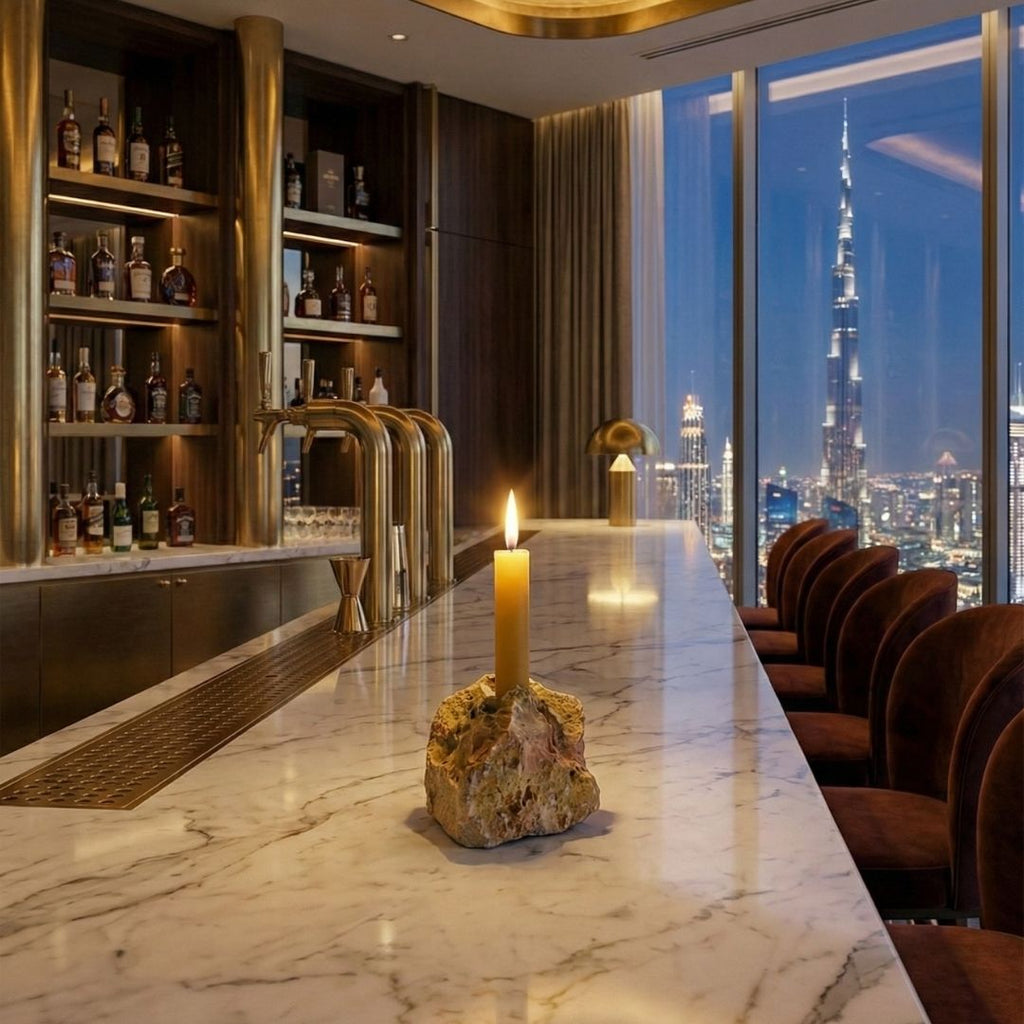 Castiçal Pedra Natural