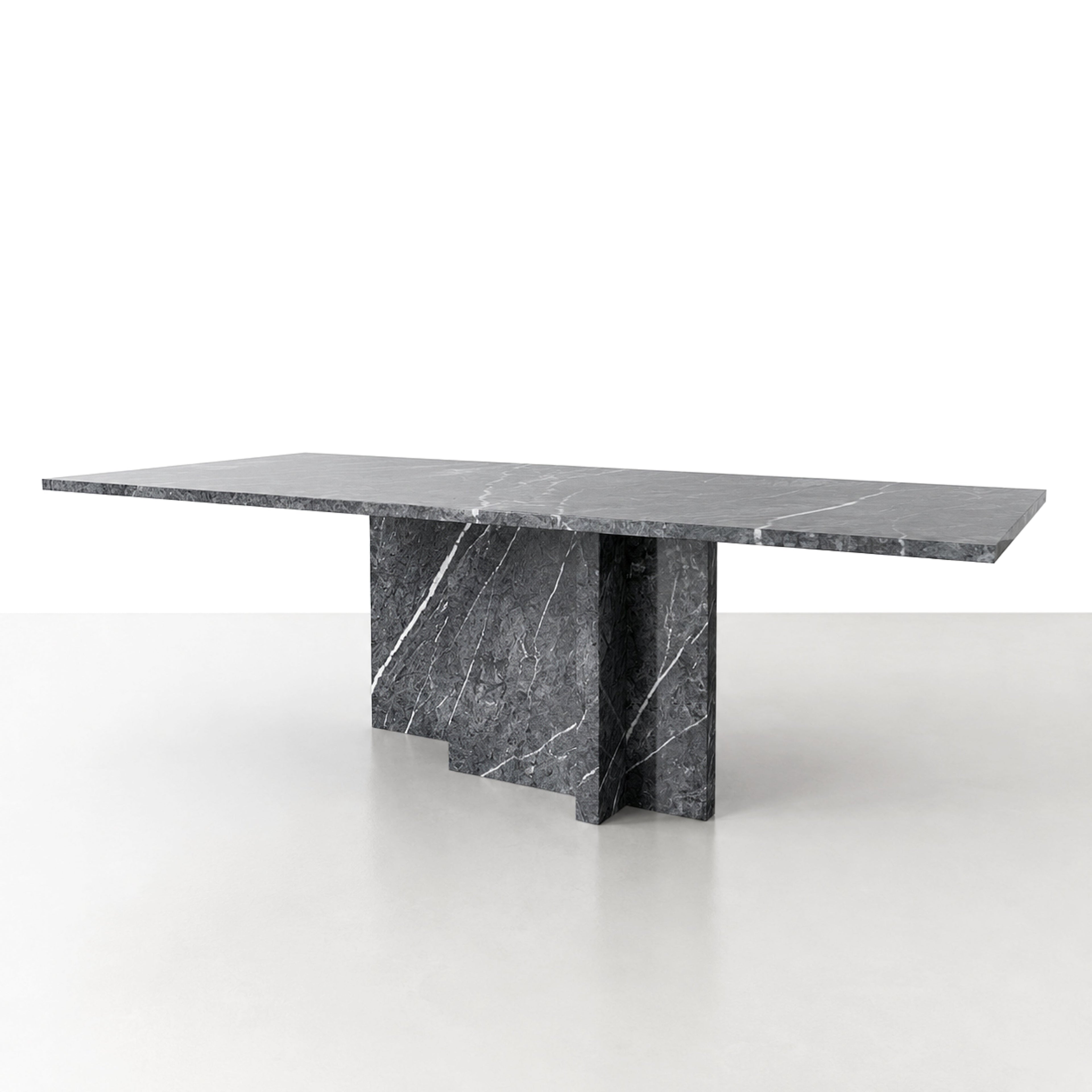 Mesa de Jantar Berlim em pedra natural, perspetiva