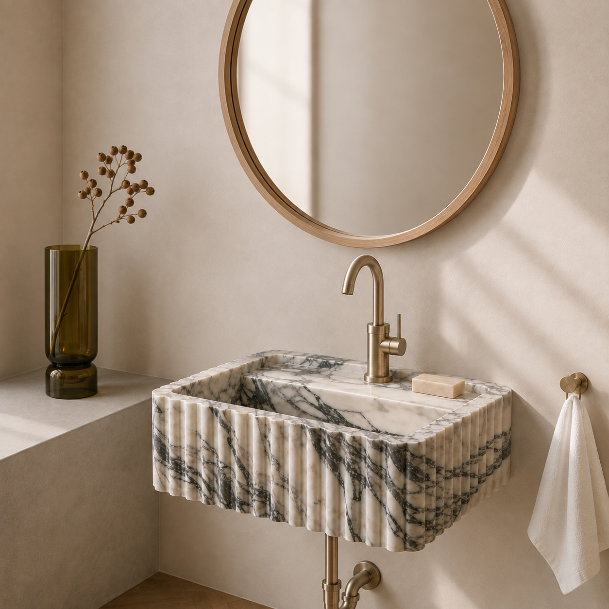 Lavatório Cabo em ambiente / Cabo Washbasin in situ, Olivah