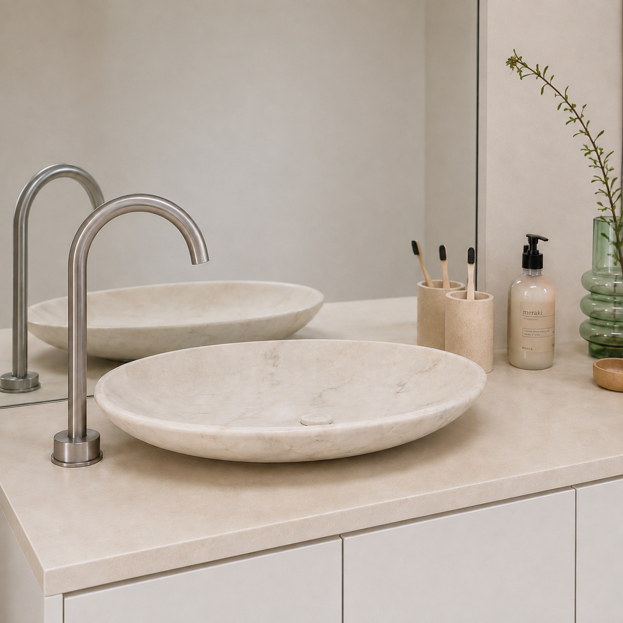 Lavatório Duna em ambiente / Duna Washbasin in situ, Olivah