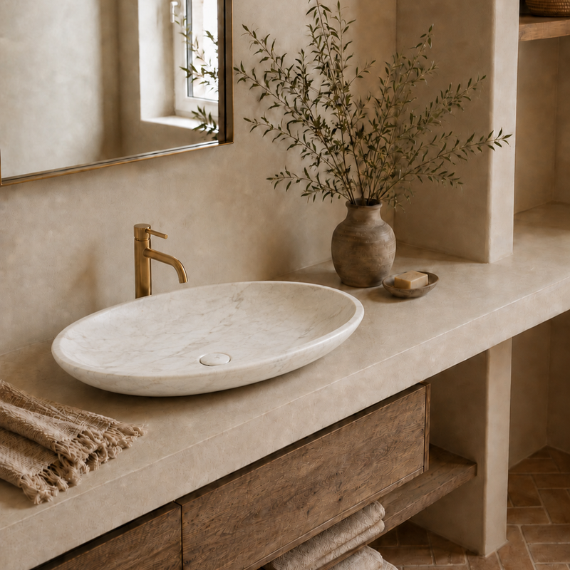 Lavatório Duna em ambiente / Duna Washbasin in situ, Olivah