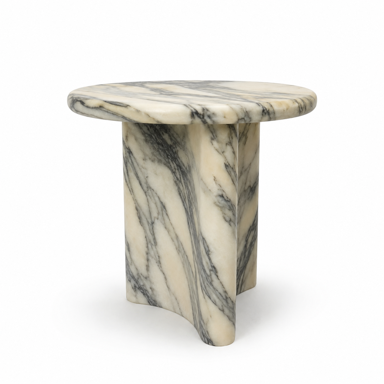 Mesa Lateral Elia em mármore, Olivah