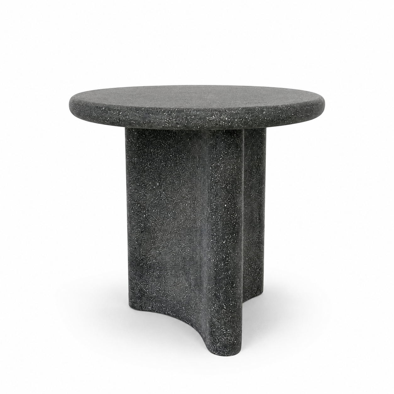 Mesa Lateral Elia em pedra escura, Olivah