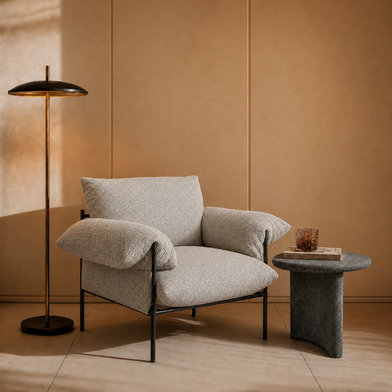 Mesa Lateral Elia em ambiente / Elia Side Table in situ, Olivah