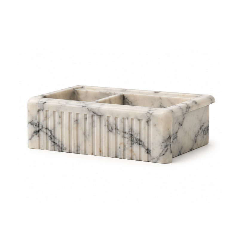 Lava-loiça Estuário em pedra natural, vista frontal