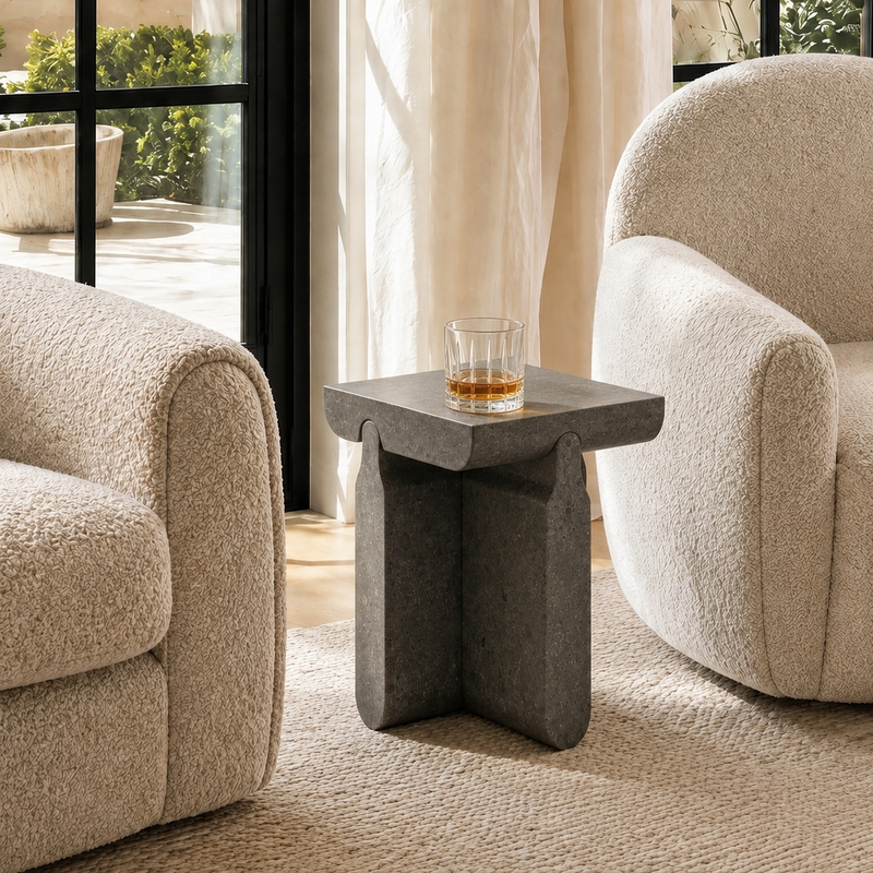Mesa Lateral Rota num ambiente interior